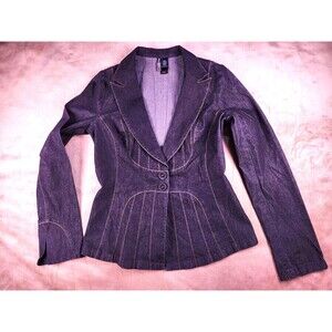 *CANADIAN TUXEDO*Bisou Bisou Michele Bonbot Denim Jacket & Flared Pants Suit